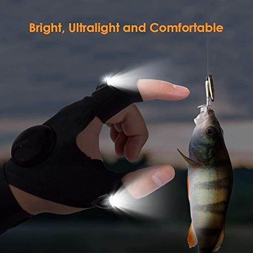 LED Flashlight Gloves for Outdoor Activities & Gifts