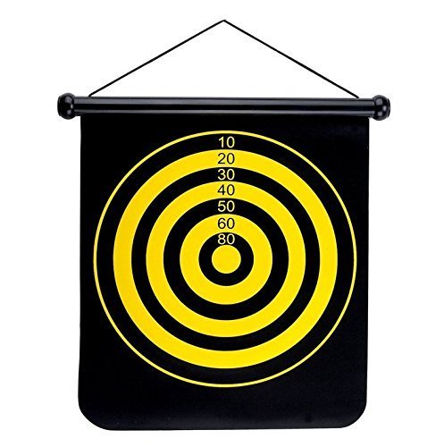 GrassVillage Magnetic Dartboard Set - 6 Darts Included