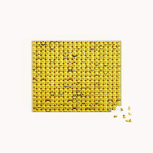 Lego Minifigure Puzzle with Assorted Expressions