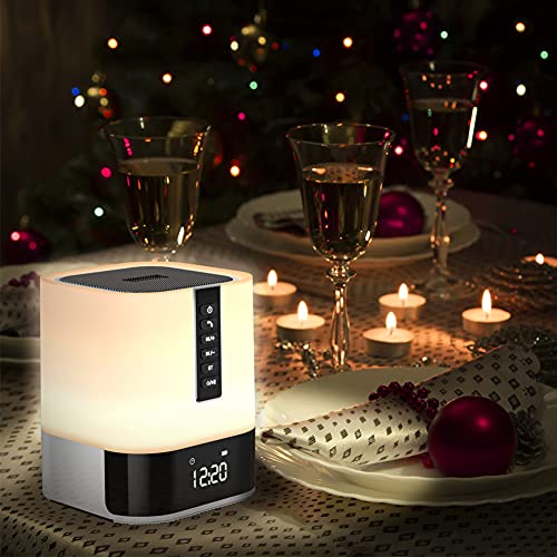Bluetooth Speaker Night Light, 5-in-1 Bedside Gadget