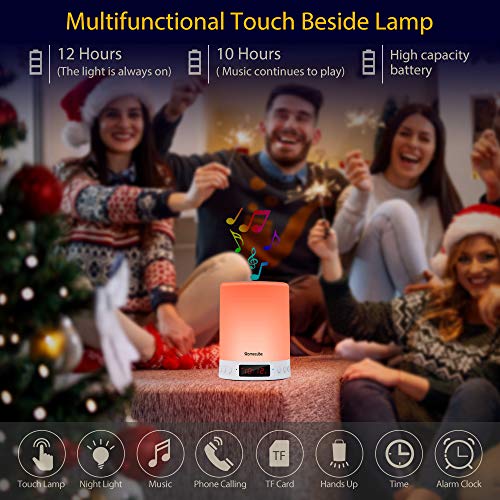 Homecube Bluetooth Speaker Lamp with Alarm, Radio - Perfect Gift