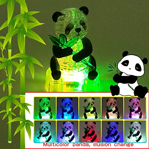 Light-up Crystal Panda Puzzle - Great Gift for All