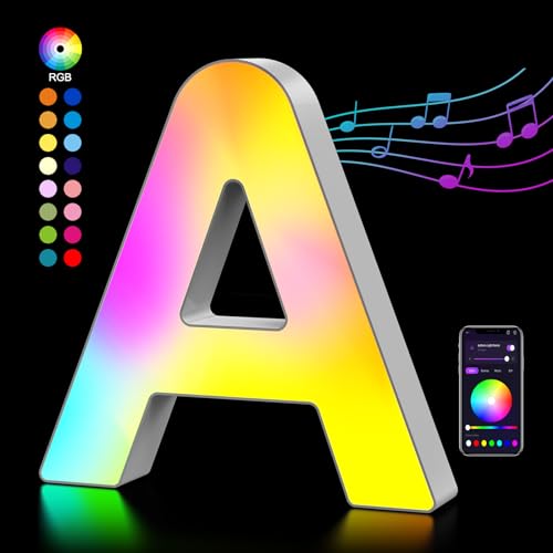 Color Changing USB Powered LED Light Up Letters