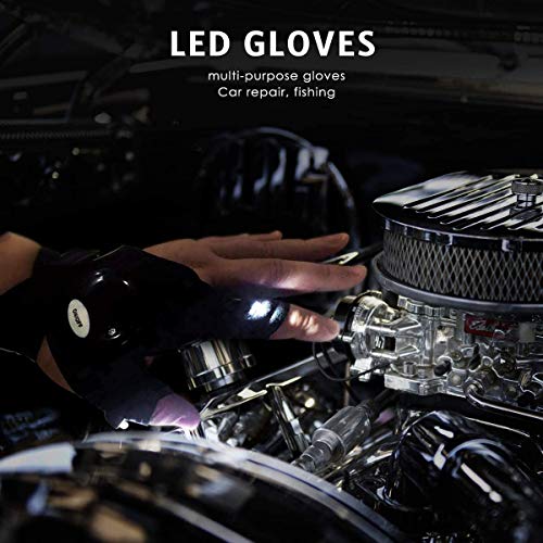 LED Flashlight Gloves for Outdoor Activities & Gifts
