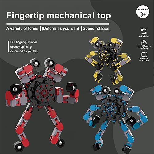 mciskin Tip Spin Top Toy: Handheld Fidget Spinner Toy