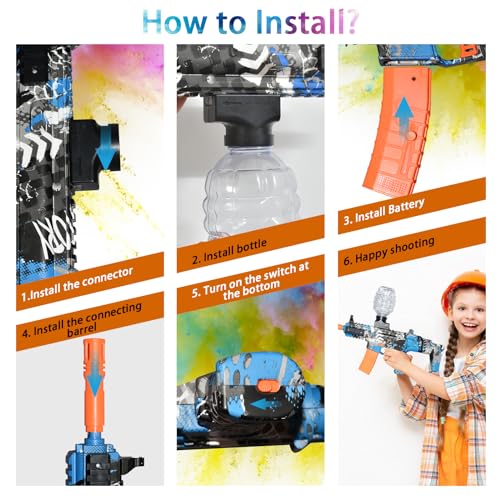 Electric Gel Blaster with Goggles & 50000 Bullets