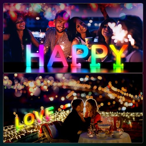 Color Changing USB Powered LED Light Up Letters