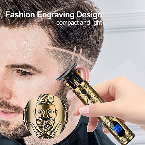Men's Zero Gapped Hair Clippers - Professional Cordless Trimmer