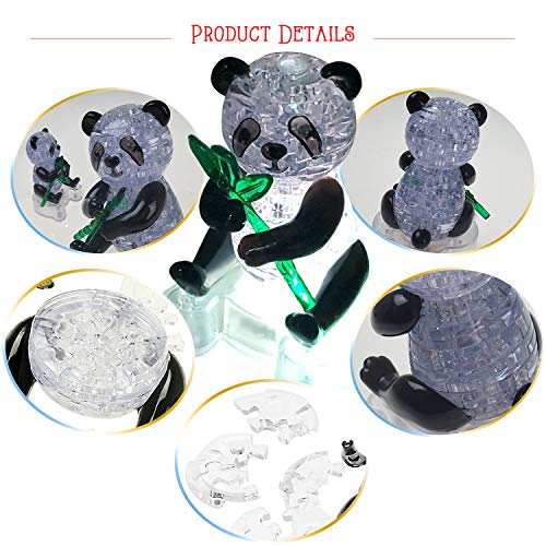 Light-up Crystal Panda Puzzle - Great Gift for All