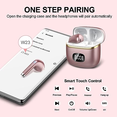 Wireless Earbuds: Bluetooth 5.3 HiFi Stereo Headphones