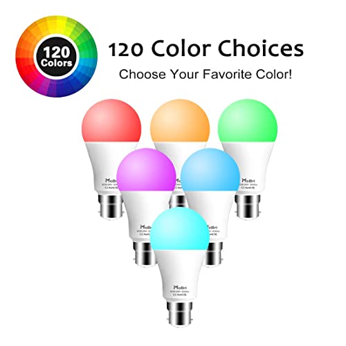 Mobri B22 LED Color Changing Light Bulbs