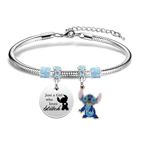 Funny Stitch Bracelet - Cute Girls Cartoon Jewelry