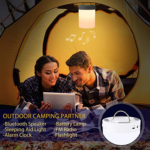 Homecube Bluetooth Speaker Lamp with Alarm, Radio - Perfect Gift