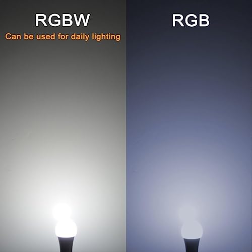 Dimmable Colour Changing RGBW LED Light Bulb - 12 Colors