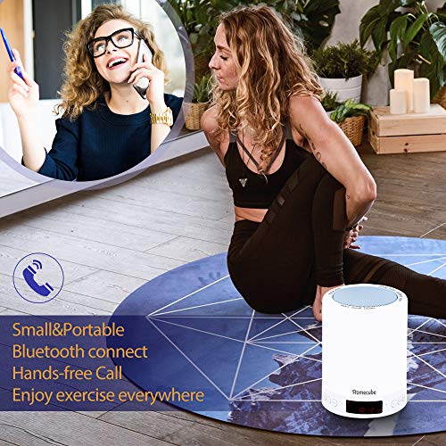 Homecube Bluetooth Speaker Lamp with Alarm, Radio - Perfect Gift