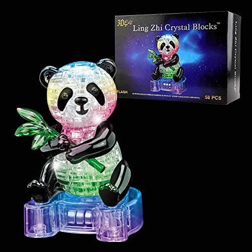 Light-up Crystal Panda Puzzle - Great Gift for All
