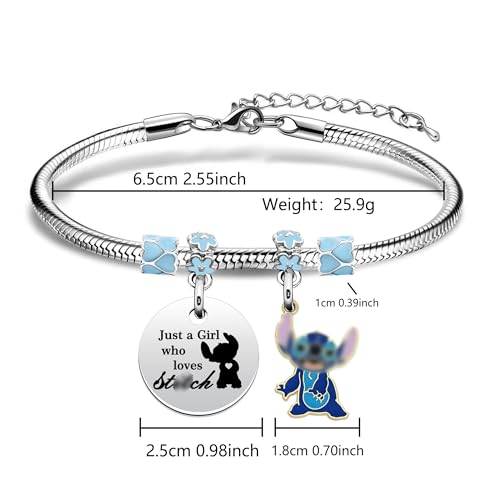 Funny Stitch Bracelet - Cute Girls Cartoon Jewelry