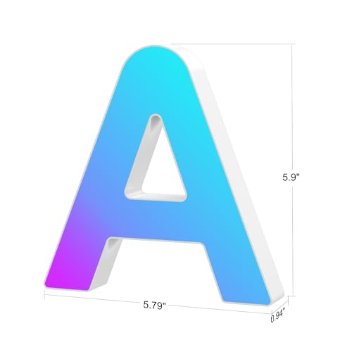 Color Changing USB Powered LED Light Up Letters