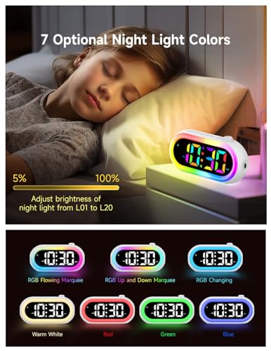 OCUBE Sunrise Alarm Clock for Kids and Teens