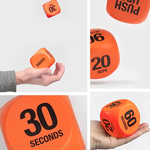 Exercise Dice - Cardio & HIIT Workout Game - Orange