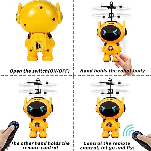 Portable Flying Robot Drone - Mini Induction RC Toy