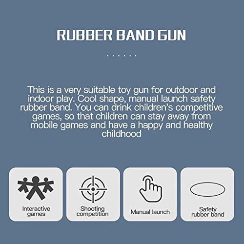 Mini Metal Burst Collapsible Rubber Band Gun Toy