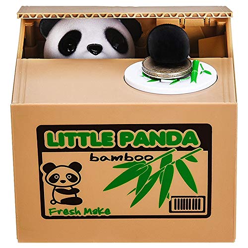 Panda Coin Stealing Money Bank with Clear English Voice