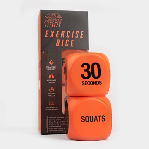 Exercise Dice - Cardio & HIIT Workout Game - Orange