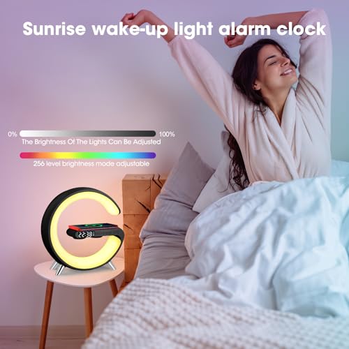 Jalann Smart Lamp Bluetooth Speaker with Wireless Charger