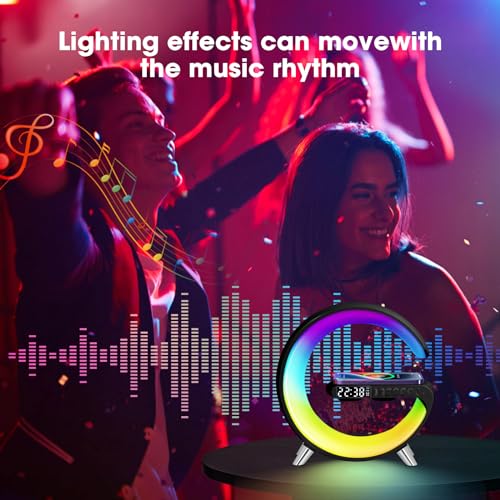 Jalann Smart Lamp Bluetooth Speaker with Wireless Charger