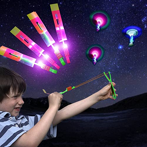 12PCS VEYLIN Slingshot Rocket Shooters Toy, Outdoor Gifts
