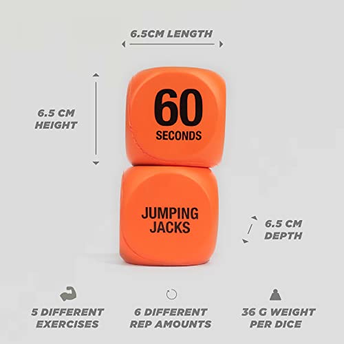 Exercise Dice - Cardio & HIIT Workout Game - Orange