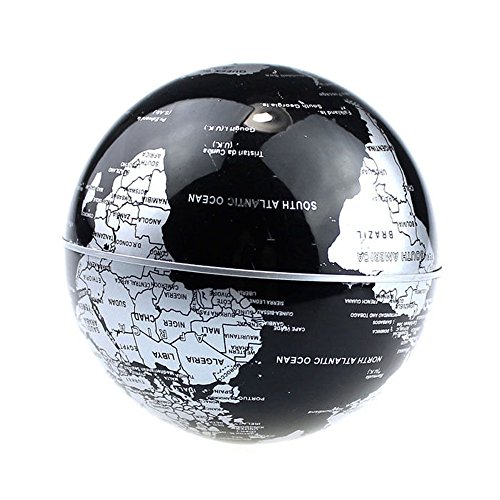 Floating Globe with LED Lights and Magnetic Levitation