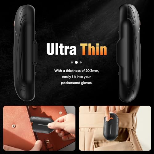 Rechargeable Hand Warmers 2-Pack, Electric Pocket Heater