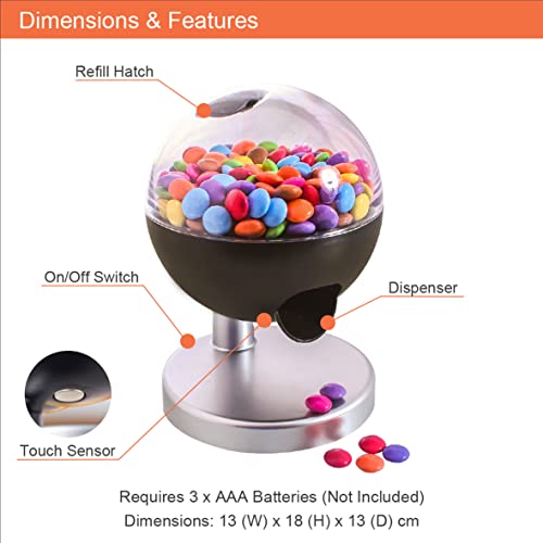 Mini Touch Activated Candy Dispenser / Novelty Sweet Jar