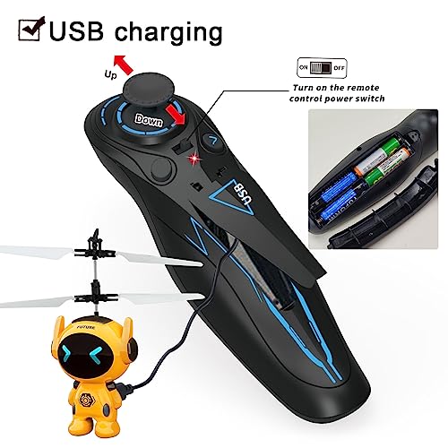 Portable Flying Robot Drone - Mini Induction RC Toy