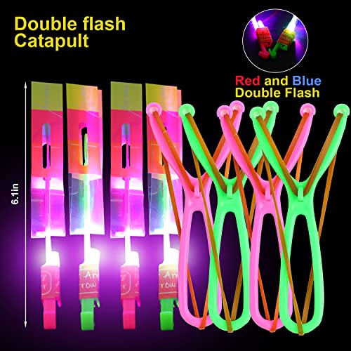 12PCS VEYLIN Slingshot Rocket Shooters Toy, Outdoor Gifts