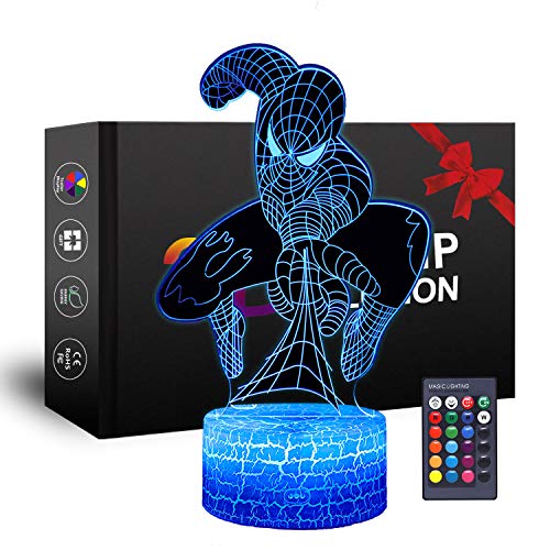 Spiderman 3D Night Light - Fun Gadget Gift