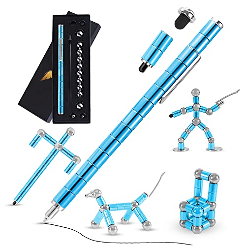 Elegant Magnetic Fidget Pen with Ballpoint | Blue