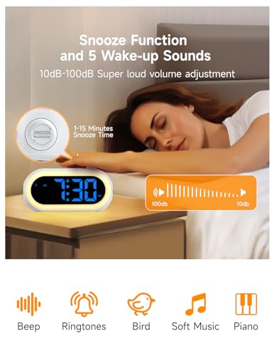 OCUBE Sunrise Alarm Clock for Kids and Teens