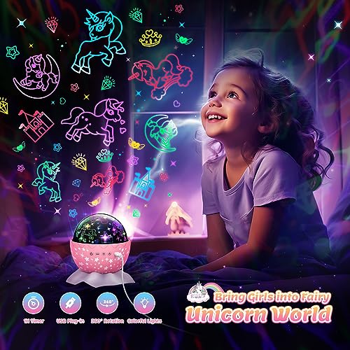 Unicorn Night Light Projector - Gifts for Girls