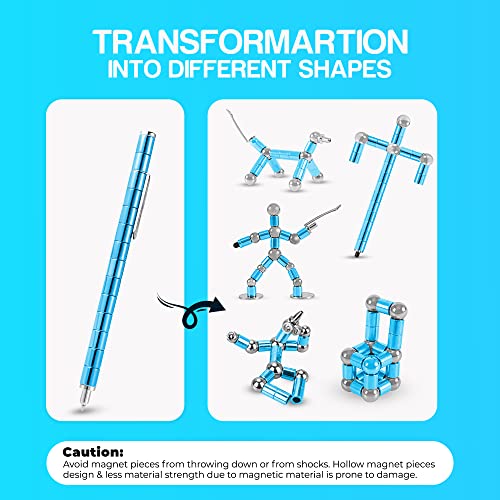 Elegant Magnetic Fidget Pen with Ballpoint | Blue