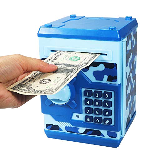HUSAN Code Lock Piggy Bank - Kids Mini ATM