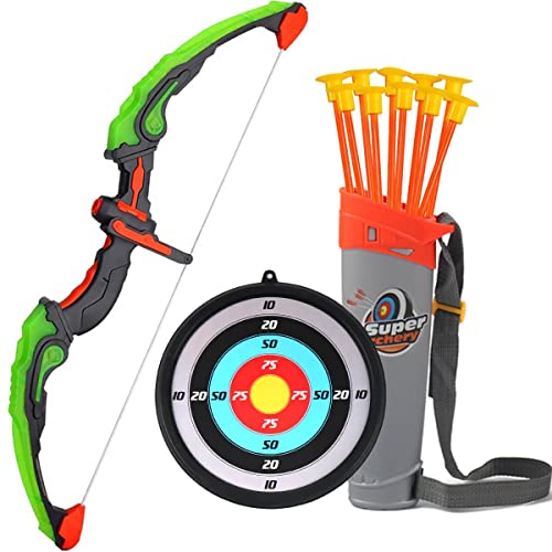 LED Archery Set for Kids: Bow, Arrow, Target