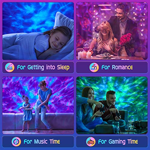 Galaxy Projector: Starry Skylight Night Sea Music Lamp
