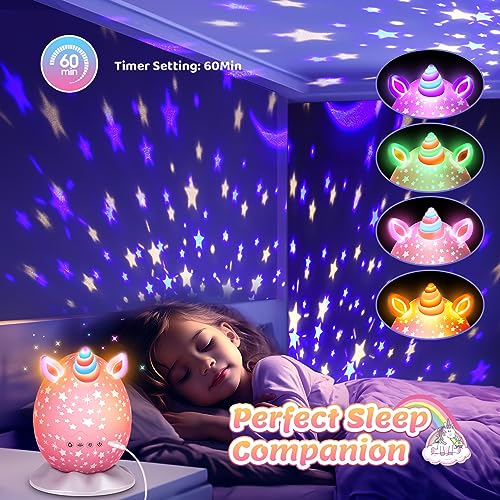 Unicorn Night Light Projector - Gifts for Girls