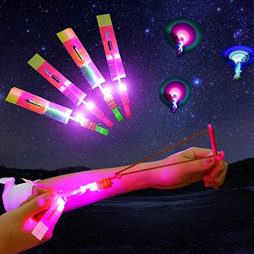 12PCS VEYLIN Slingshot Rocket Shooters Toy, Outdoor Gifts