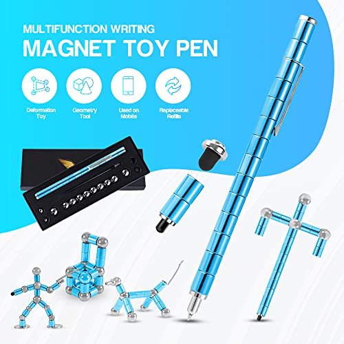 Elegant Magnetic Fidget Pen with Ballpoint | Blue