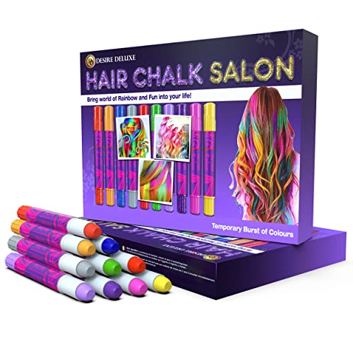 Desire Deluxe Hair Chalk Set - 10 Colorful Pens