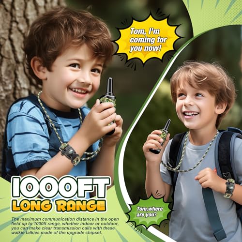 Walkie Talkie Kids & Compass Wristband - Outdoor Adventure